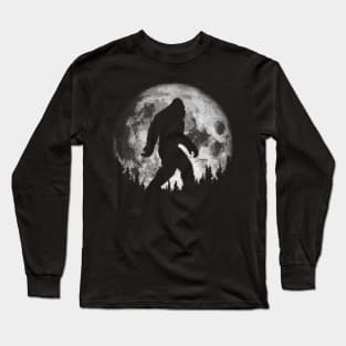 big foot moon animal adventure Long Sleeve T-Shirt